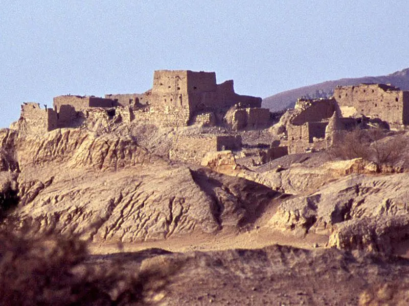 Arid landscape in Shabwah, Yemen